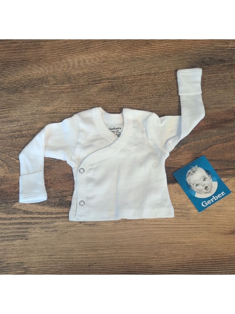 NWT 6-pk Gerber Premie Long Sleeve One Piece Shirts with Hand Covers